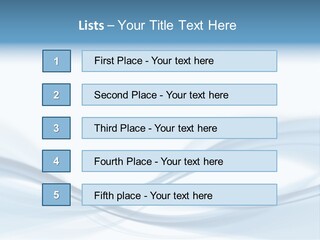 Blue Abstract Composition PowerPoint Template