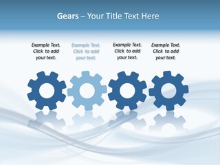 Blue Abstract Composition PowerPoint Template
