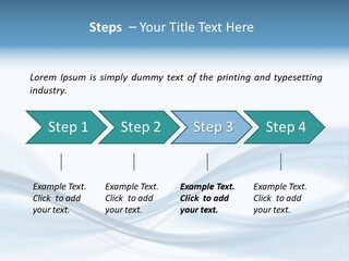 Blue Abstract Composition PowerPoint Template