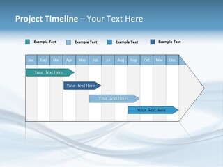 Blue Abstract Composition PowerPoint Template