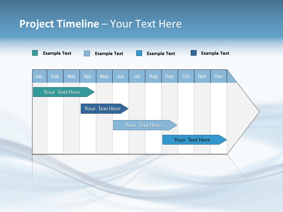 Blue Abstract Composition PowerPoint Template