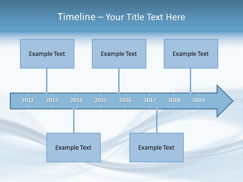 Blue Abstract Composition PowerPoint Template