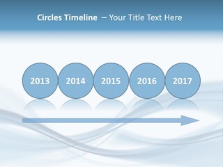 Blue Abstract Composition PowerPoint Template