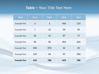 Blue Abstract Composition PowerPoint Template