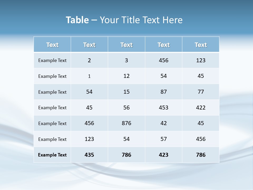 Blue Abstract Composition PowerPoint Template
