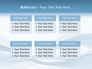 Blue Abstract Composition PowerPoint Template