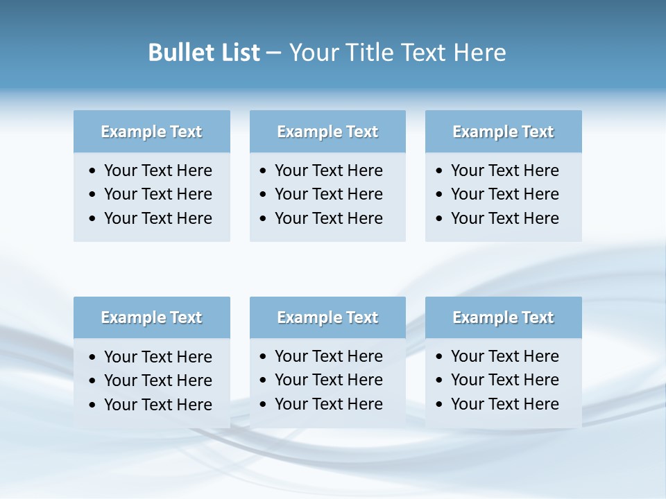 Blue Abstract Composition PowerPoint Template