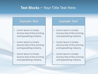 Blue Abstract Composition PowerPoint Template