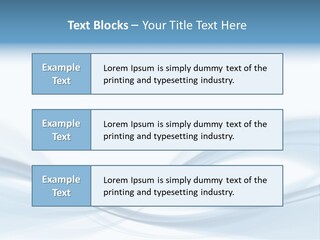 Blue Abstract Composition PowerPoint Template