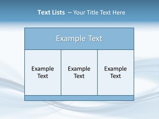 Blue Abstract Composition PowerPoint Template