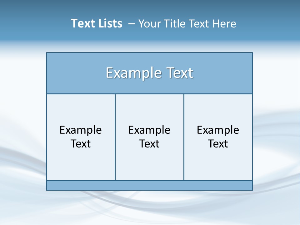 Blue Abstract Composition PowerPoint Template