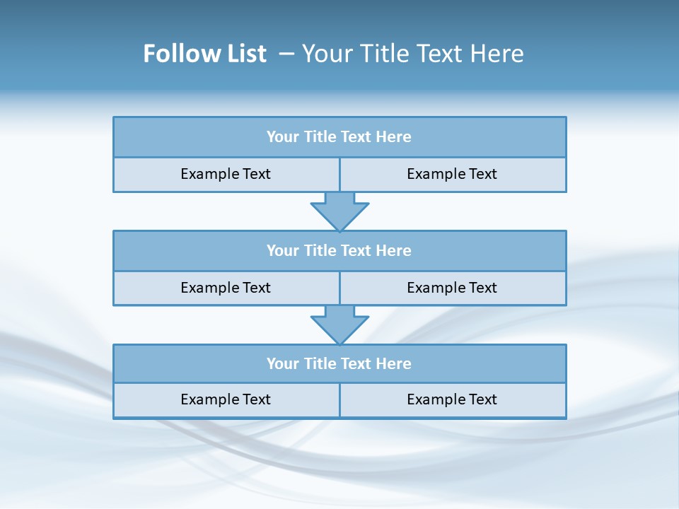 Blue Abstract Composition PowerPoint Template