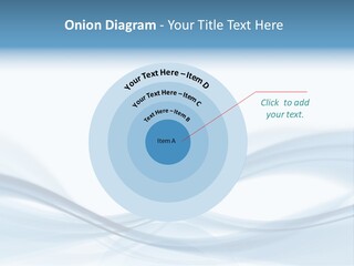 Blue Abstract Composition PowerPoint Template