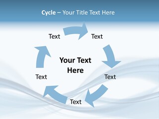 Blue Abstract Composition PowerPoint Template