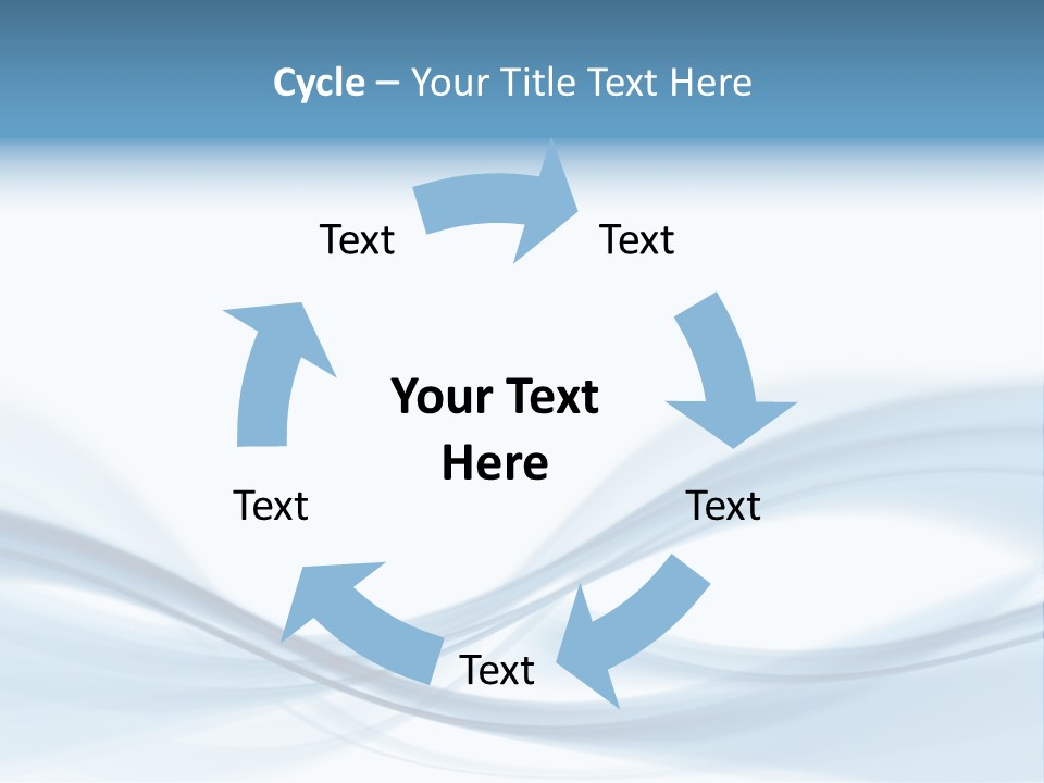 Blue Abstract Composition PowerPoint Template