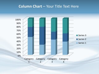 Blue Abstract Composition PowerPoint Template