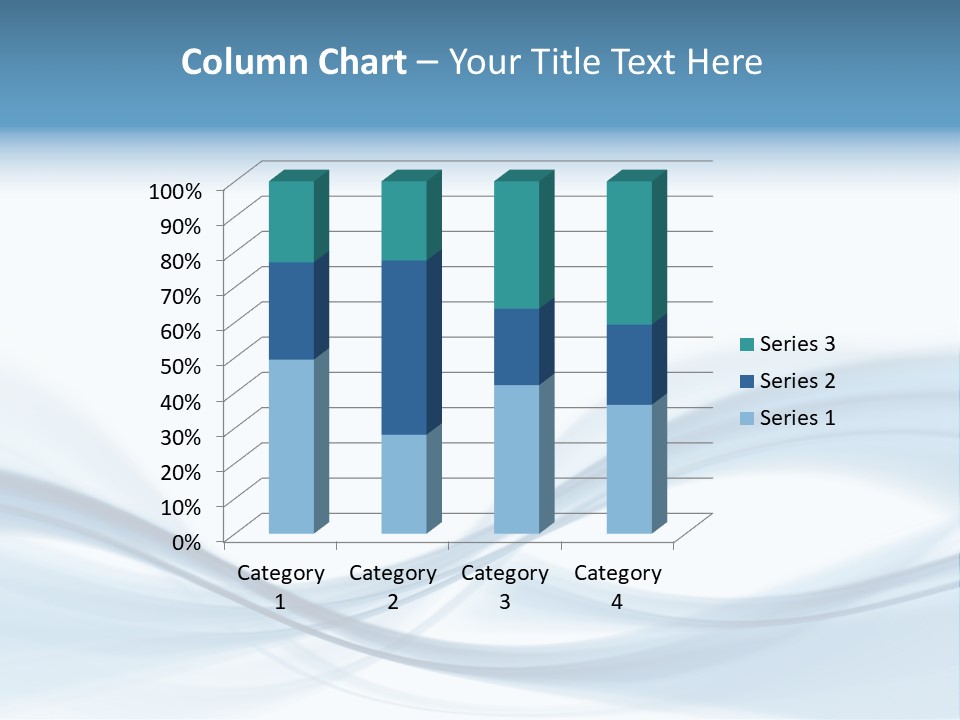 Blue Abstract Composition PowerPoint Template