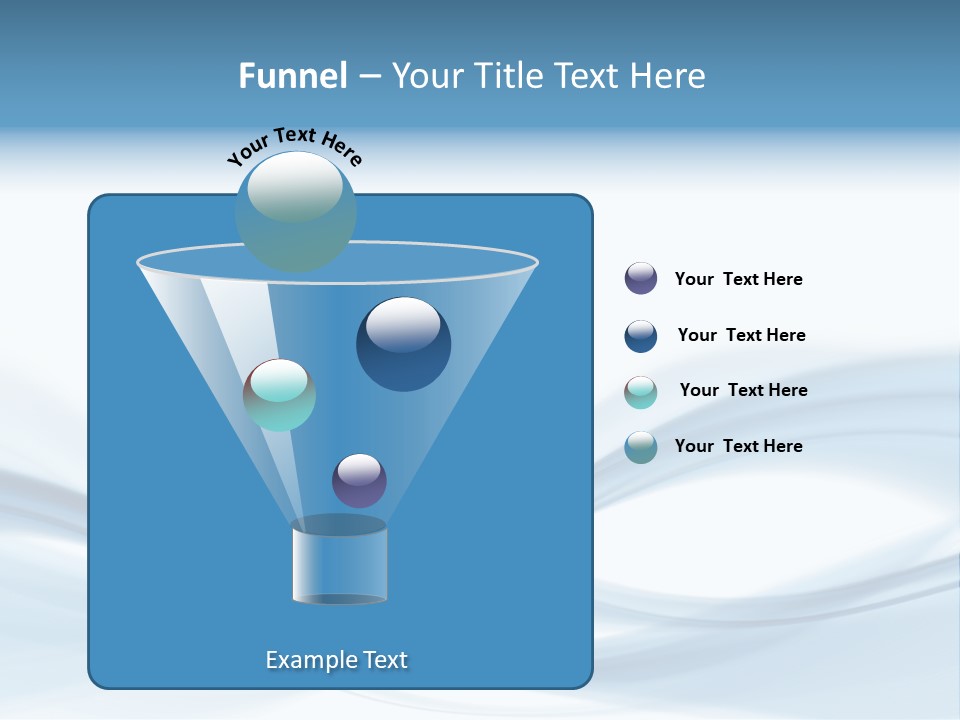 Blue Abstract Composition PowerPoint Template