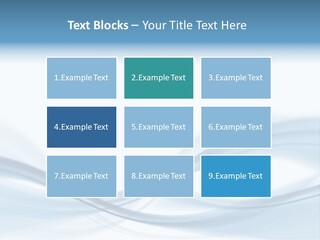 Blue Abstract Composition PowerPoint Template