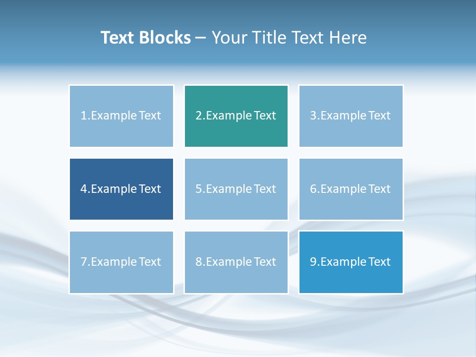 Blue Abstract Composition PowerPoint Template