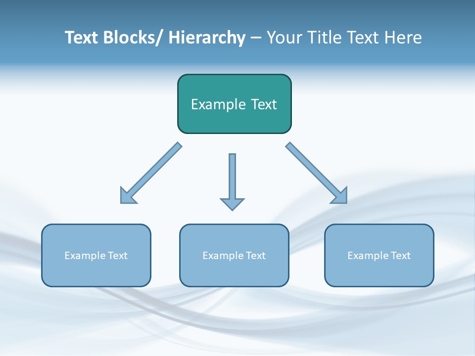 Blue Abstract Composition PowerPoint Template