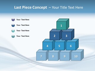 Blue Abstract Composition PowerPoint Template