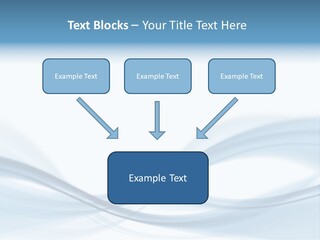 Blue Abstract Composition PowerPoint Template