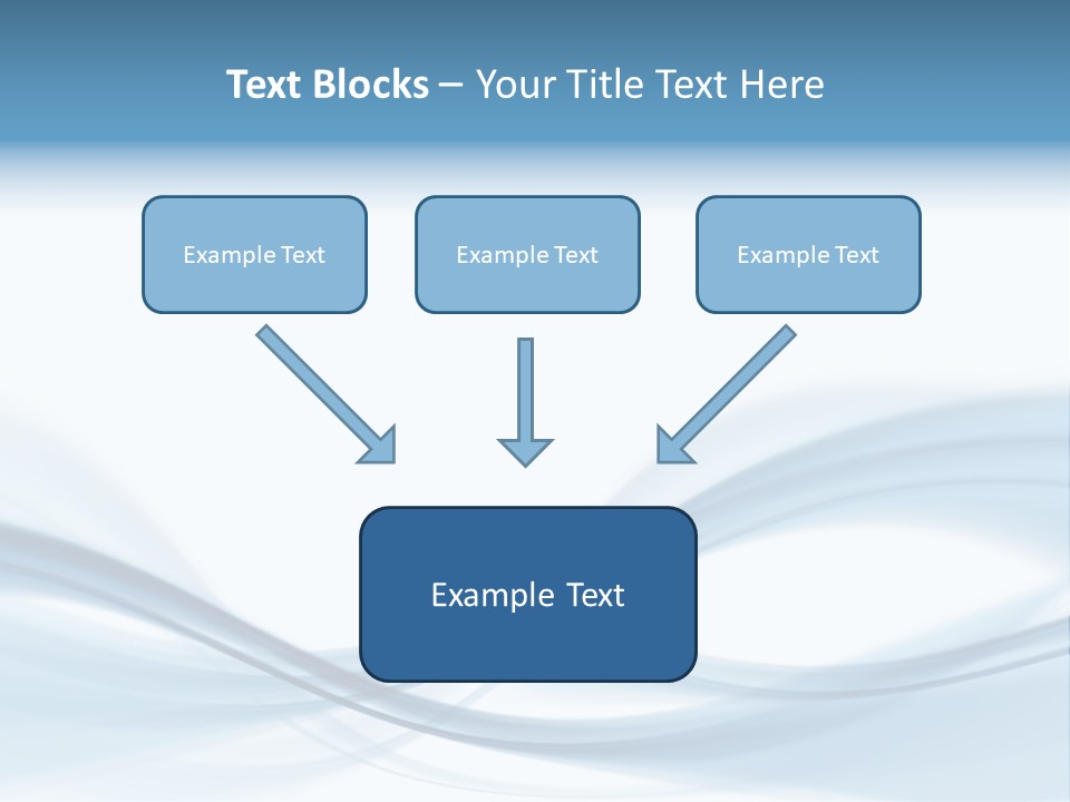Blue Abstract Composition PowerPoint Template