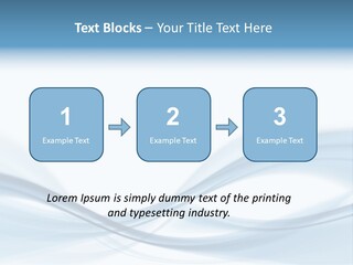 Blue Abstract Composition PowerPoint Template