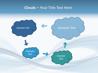 Blue Abstract Composition PowerPoint Template