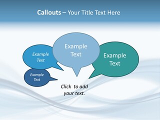 Blue Abstract Composition PowerPoint Template