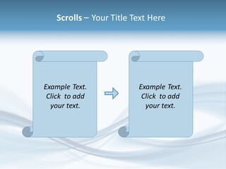 Blue Abstract Composition PowerPoint Template