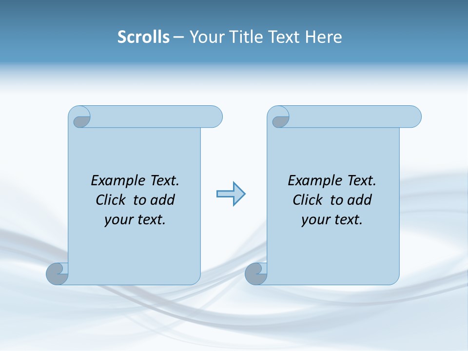 Blue Abstract Composition PowerPoint Template