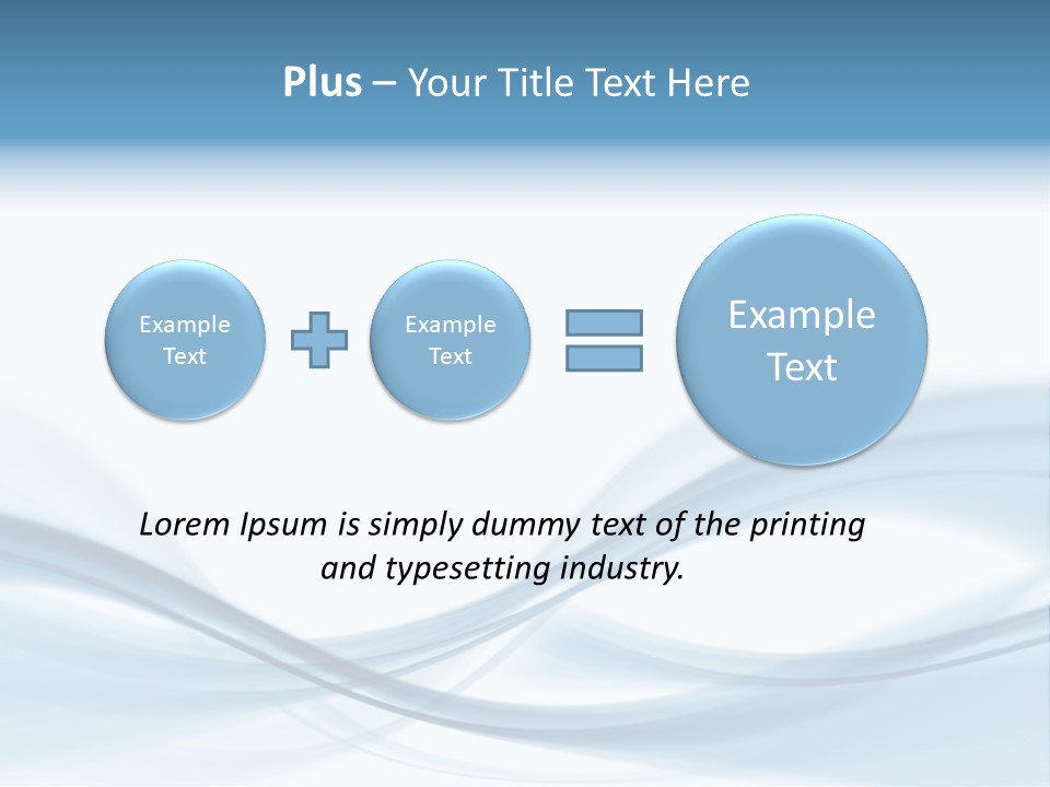 Blue Abstract Composition PowerPoint Template