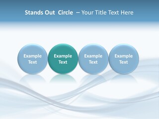 Blue Abstract Composition PowerPoint Template