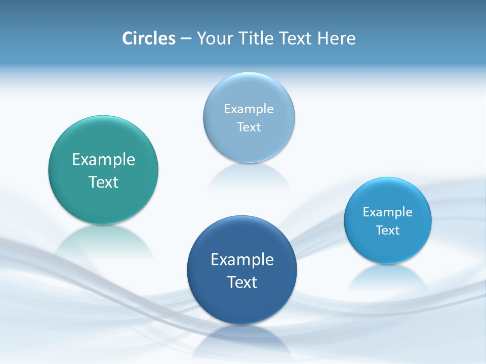 Blue Abstract Composition PowerPoint Template