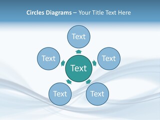 Blue Abstract Composition PowerPoint Template