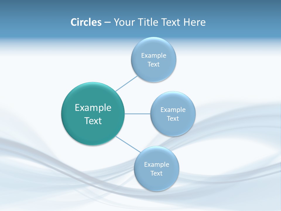 Blue Abstract Composition PowerPoint Template