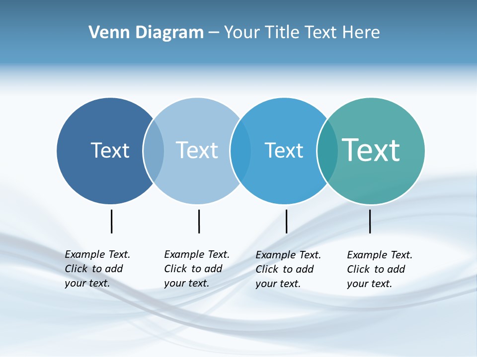 Blue Abstract Composition PowerPoint Template