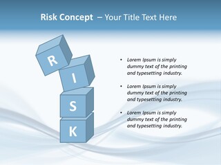 Blue Abstract Composition PowerPoint Template