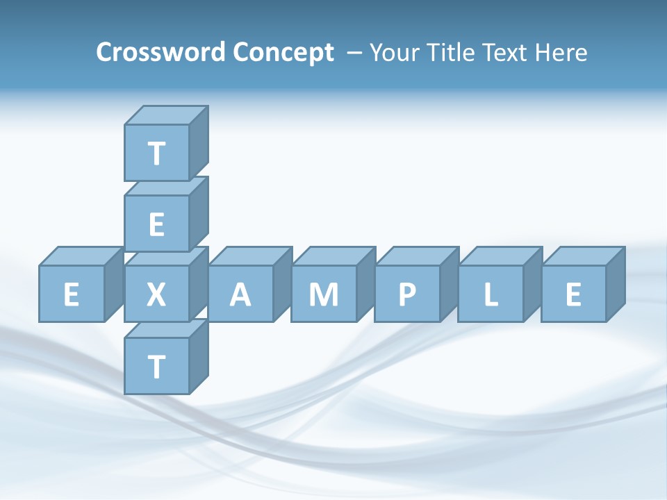 Blue Abstract Composition PowerPoint Template
