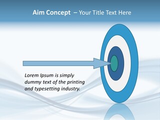 Blue Abstract Composition PowerPoint Template