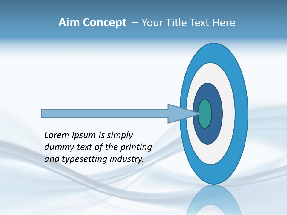 Blue Abstract Composition PowerPoint Template