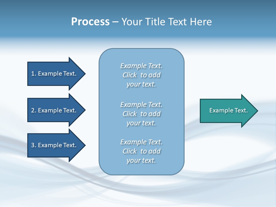 Blue Abstract Composition PowerPoint Template