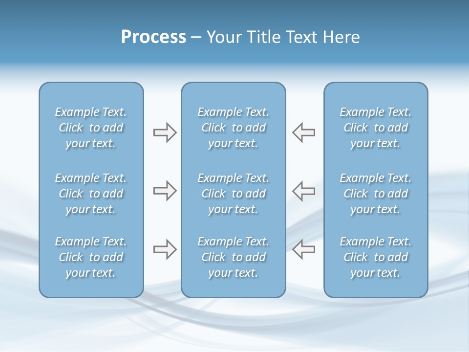 Blue Abstract Composition PowerPoint Template