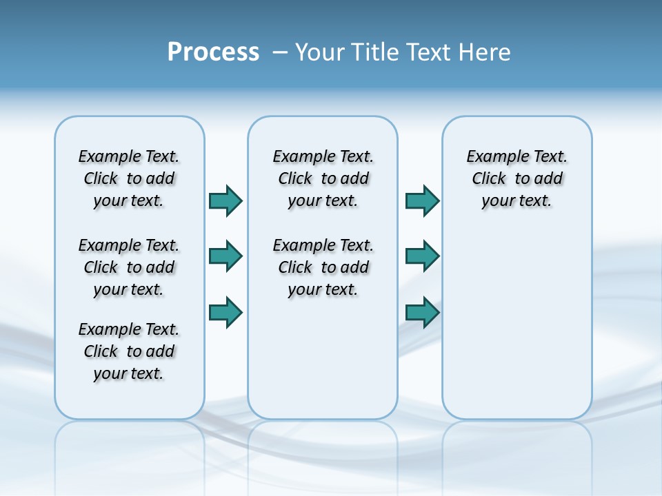 Blue Abstract Composition PowerPoint Template