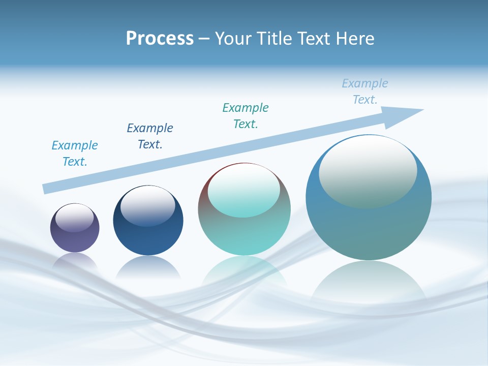 Blue Abstract Composition PowerPoint Template