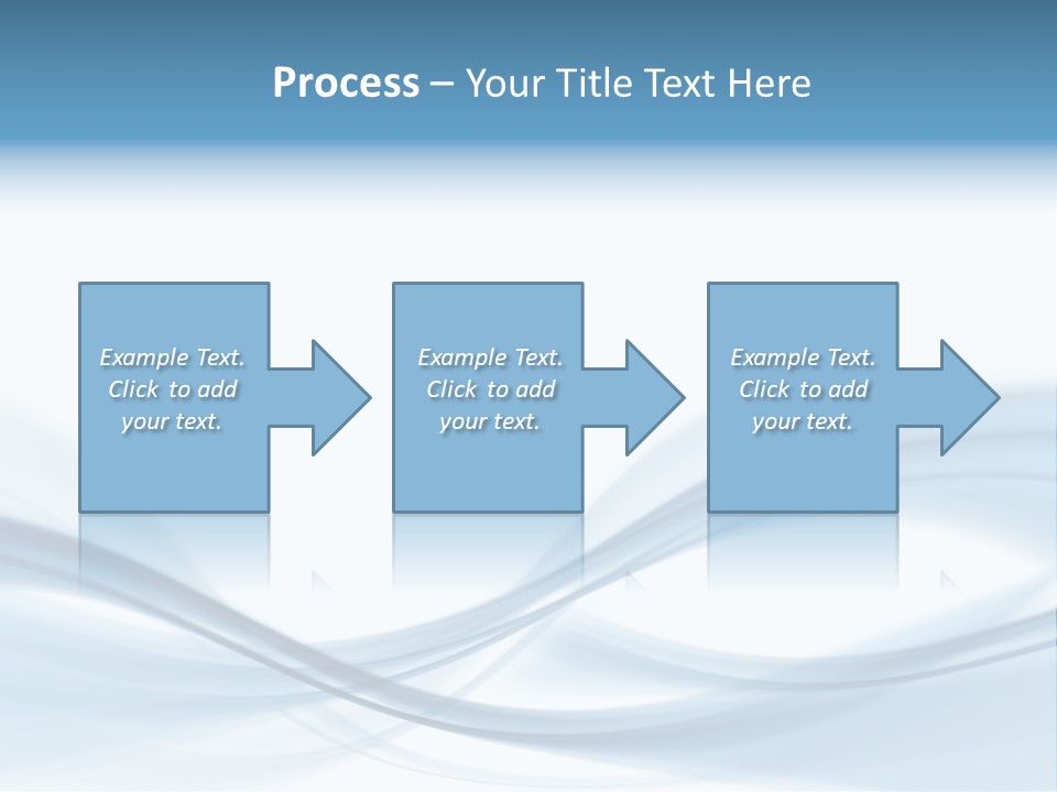 Blue Abstract Composition PowerPoint Template