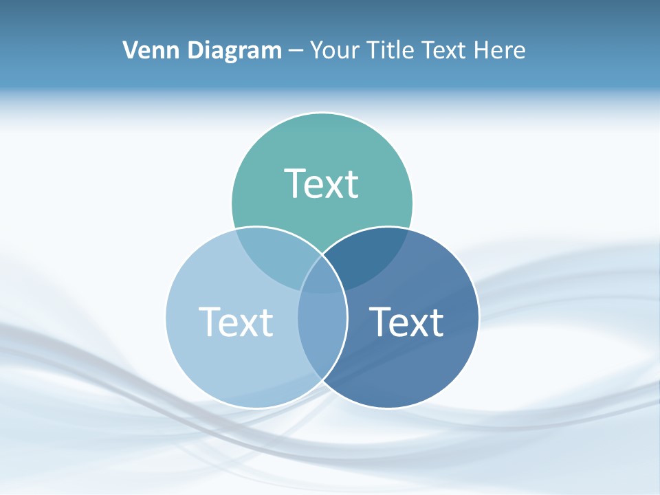 Blue Abstract Composition PowerPoint Template