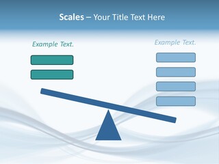 Blue Abstract Composition PowerPoint Template